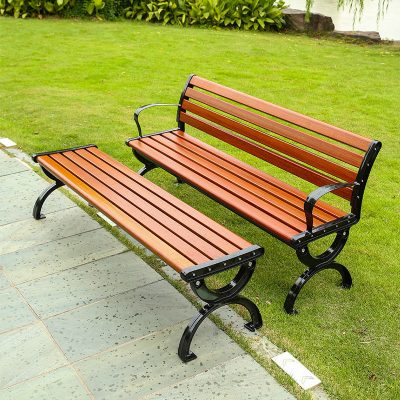 Bán trực tiếp ghế công viên ngoài trời ghế thư giãn tựa lưng ghế gỗ ghế sân vườn ghế gỗ chống ăn mòn