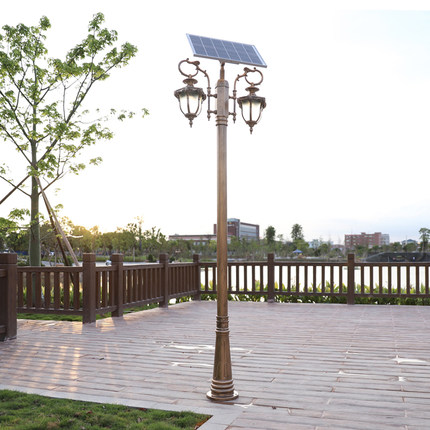 Đèn năng lượng mặt trời ngoài trời sân vườn không thấm nước retro hoài cổ. Đèn côn viên sân vườn cảnh quan biệt thự hộ gia đình đường phố (1)