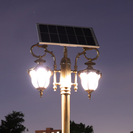 Đèn năng lượng mặt trời ngoài trời sân vườn không thấm nước retro hoài cổ. Đèn côn viên sân vườn cảnh quan biệt thự hộ gia đình đường phố (3)