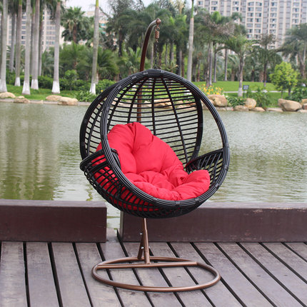 Ghế treo Ghế Wicker Ban công Giỏ Treo Trong nhà Xích đu Chim Yến Ghế Chlorophytum Ghế Võng Lưới Ghế nôi Vườn (1)