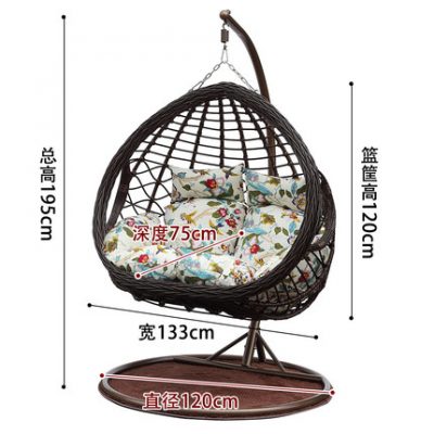 Ghế treo Ghế Wicker Ban công Giỏ Treo Trong nhà Xích đu Chim Yến Ghế Chlorophytum Ghế Võng Lưới Ghế nôi Vườn Mẫu 13