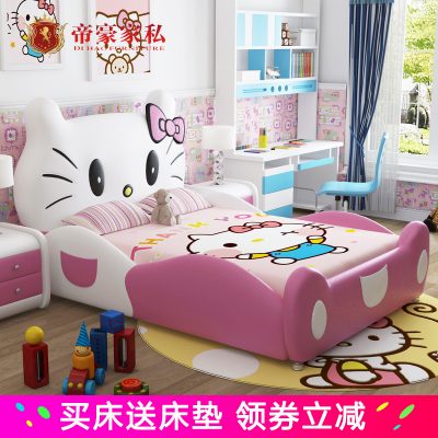 Giường trẻ em giường cô gái giường công chúa giấc mơ lâu đài nhỏ giường đơn giường trẻ em giường trẻ em đồ nội thất phòng trẻ em