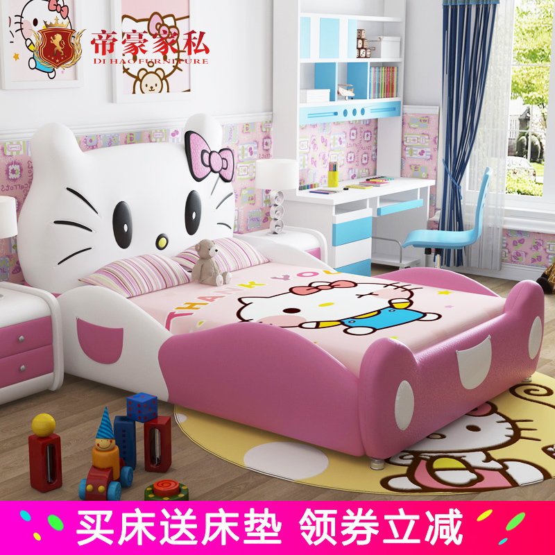 Giường trẻ em giường cô gái giường công chúa giấc mơ lâu đài nhỏ giường đơn giường trẻ em giường trẻ em đồ nội thất phòng trẻ em (1)