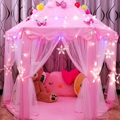 Lều trẻ em trong nhà công chúa búp bê nhà búp bê quá khổ lâu đài chơi trò chơi nhà cô gái giường tách biệt vật