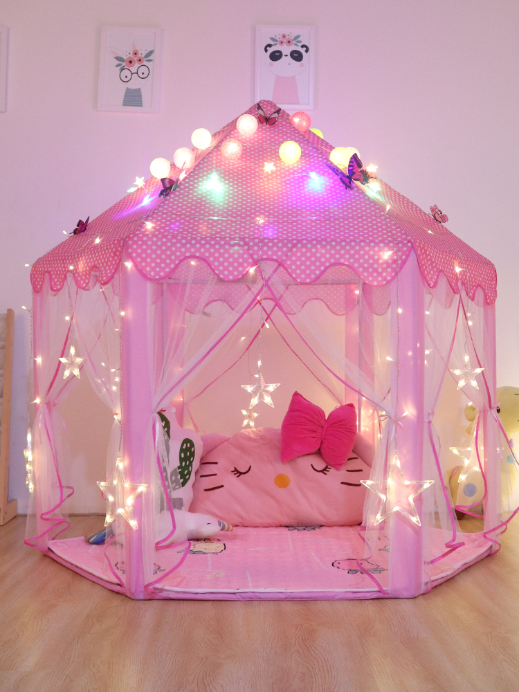 Lều trẻ em trong nhà công chúa búp bê nhà búp bê quá khổ lâu đài chơi trò chơi nhà cô gái giường tách biệt vật (2)