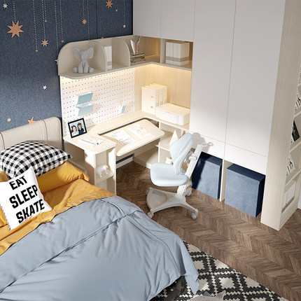 Weiyi tùy chỉnh tủ quần áo phòng trẻ em tùy chỉnh tủ quần áo căn hộ nhỏ Bàn một phòng ngủ bé trai tùy chỉnh toàn bộ ngôi nhà (1)