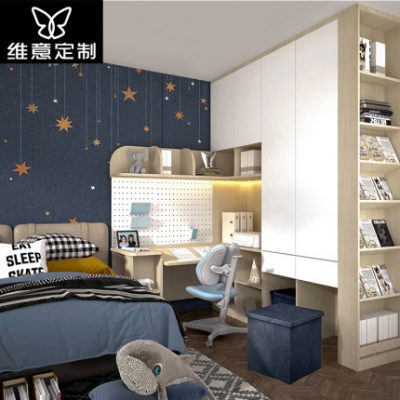 Weiyi tùy chỉnh tủ quần áo phòng trẻ em tùy chỉnh tủ quần áo căn hộ nhỏ Bàn một phòng ngủ bé trai tùy chỉnh toàn bộ ngôi nhà