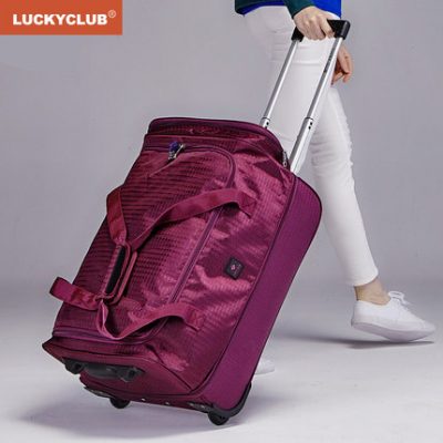 Lucky Club ba lô xe đẩy. Túi du lịch nam nữ. Vali vải du lịch
