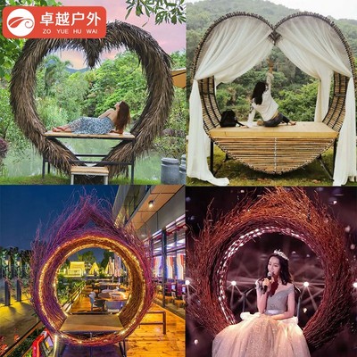 Ghế treo cùng phong cách sáng tạo thắng cảnh Bali xích đu ngoài trời sân mây tổ chim treo giỏ đạo cụ chụp ảnh cưới