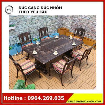 Bàn ghế sân vườn nhôm đúc sơn tĩnh điện nhập khẩu cao cấp