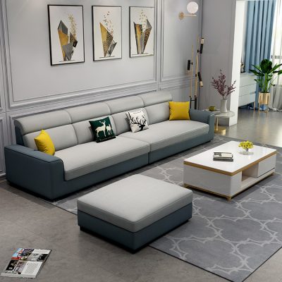 Ghế sofa vải công nghệ 2021 phòng khách căn hộ nhỏ mới hiện đại tối giản ba người Bắc Âu ghế sofa vải không thấm nước dùng một lần