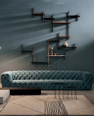 Sofa da sáng sang trọng Ý sofa hiện đại tối giản sofa Mỹ tối giản nút kéo ghế sofa tùy chỉnh