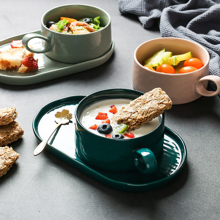 bát kèm đĩa đựng đồ ăn (5)