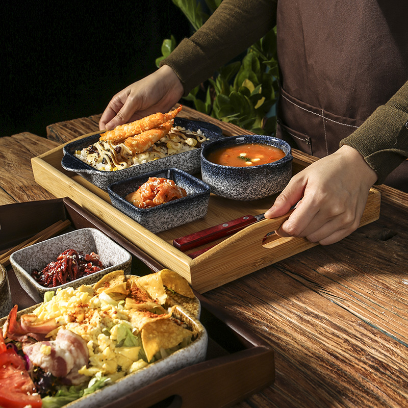 bộ bát đĩa dùng cho bữa ăn nhẹ, phong cách nhật (4)