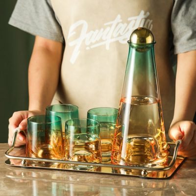 Ly rượu whisky giá trị cao, ly rượu ngoại, ly thủy tinh, bộ ly bia thủ công, ly khúc côn cầu trên băng sáng tạo tại nhà