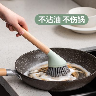 Bàn chải chậu trồng cây có cán dài tự thiết kế mới dùng để rửa chén bát gia đình và rửa chậu