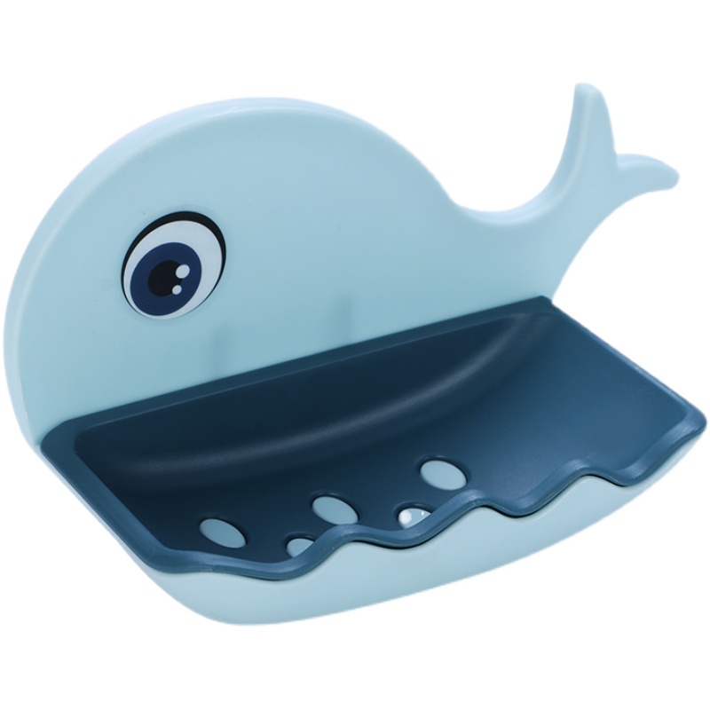 khay nhựa hình con cá dán tường để vật dụng(5)