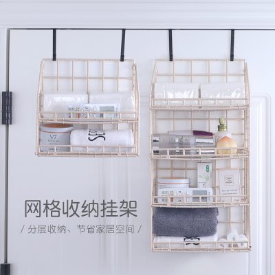 Cửa không có cú đấm kệ phía sau khung treo phòng tắm ký túc xá giỏ lưu trữ treo giỏ lưu trữ hiện vật giỏ nhà vệ sinh