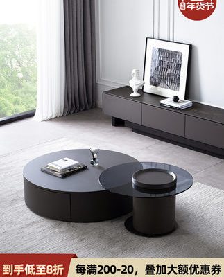 Bàn cafe màu khói đậm nhập khẩu