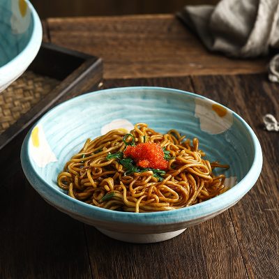 Bát gốm sứ size to , họa tiết trứng ốp la dễ thương.