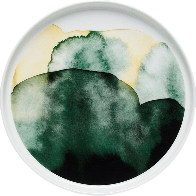 bộ ấm chén đĩa họa tiết màu loang ngẫu hứng (3)