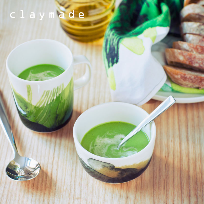 bộ ấm chén đĩa họa tiết màu loang ngẫu hứng (5)