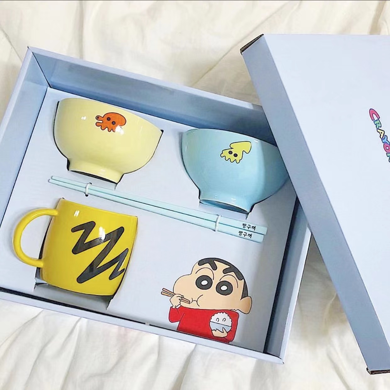 bộ bát đĩa gốm sứ họa tiết đáng yêu (3)