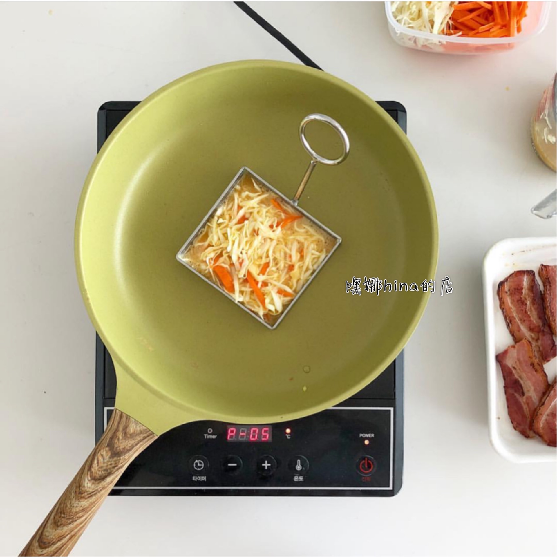 chảo chống dính màu xanh (5)