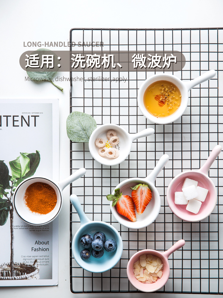 chảo mini bằng sứ đựng gia vị, đồ ăn kèm (1)