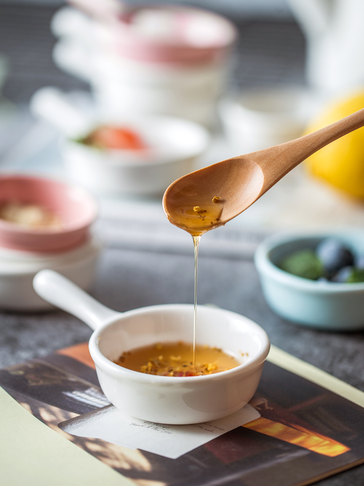 chảo mini bằng sứ đựng gia vị, đồ ăn kèm (4)