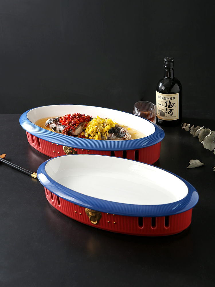 đĩa dài 2 tầng để giữ lửa cho món ăn (4)