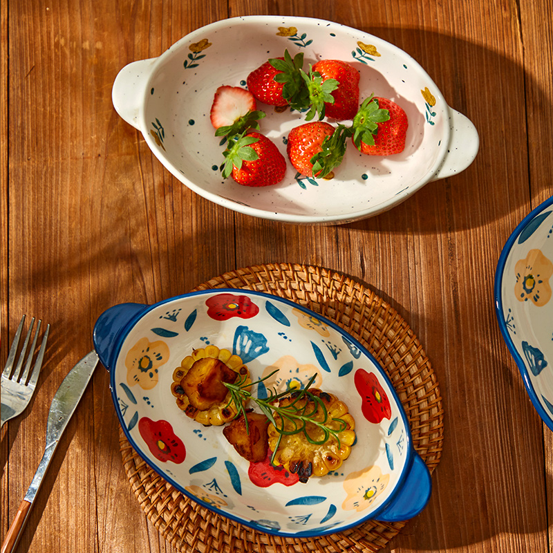 đĩa hình chảo họa tiết bông hoa (1)