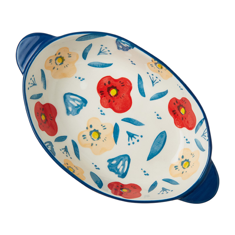 đĩa hình chảo họa tiết bông hoa (2)