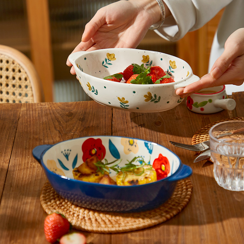 đĩa hình chảo họa tiết bông hoa (3)