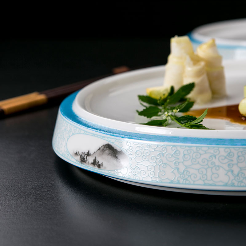 đĩa sứ họa tiết sông núi (1)