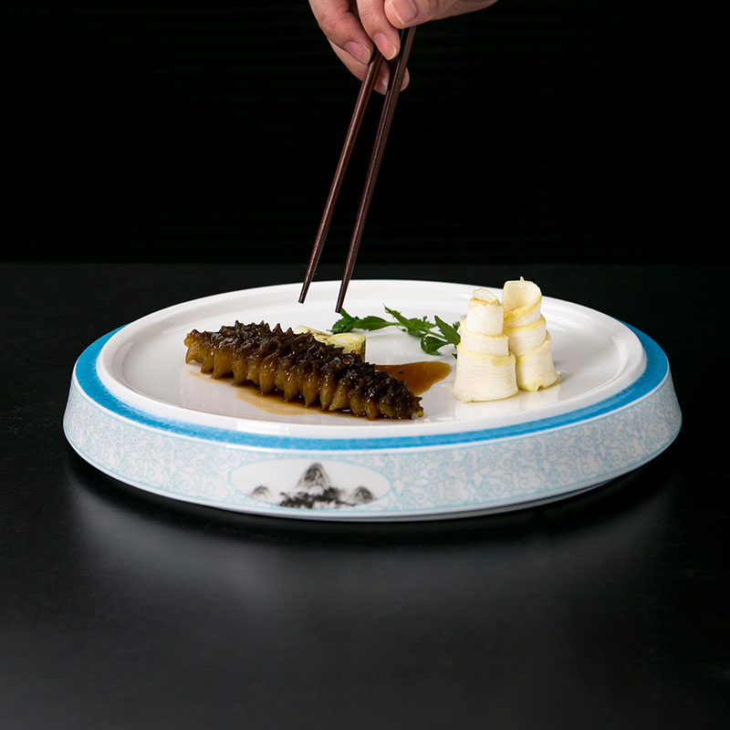 đĩa sứ họa tiết sông núi (4)