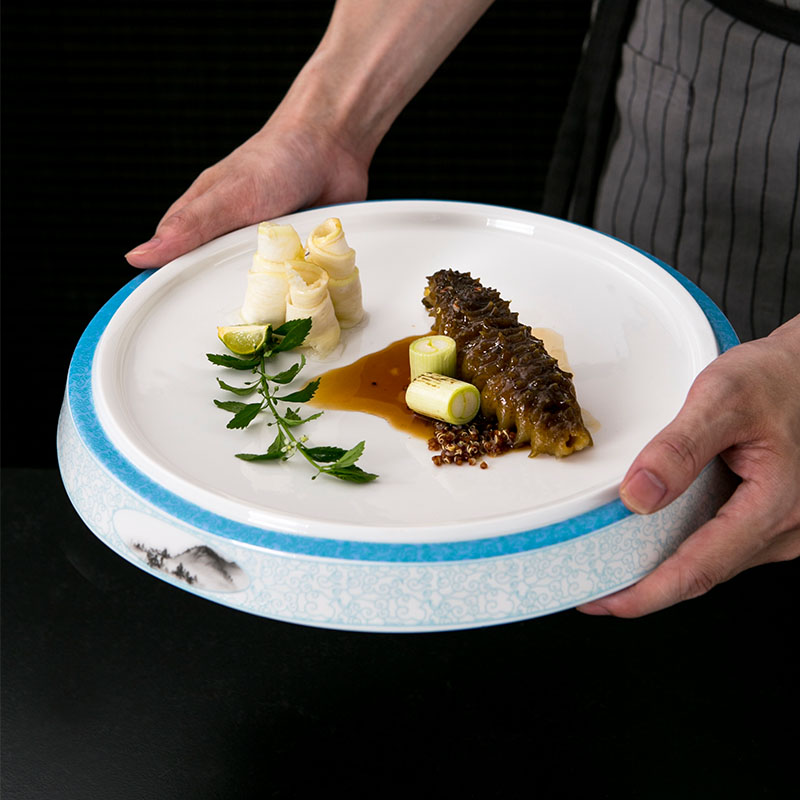 đĩa sứ họa tiết sông núi (5)