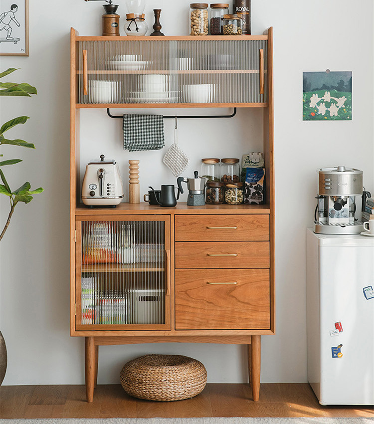 kệ gỗ để dụng cụ nhà bếp , phong cách xưa (2)