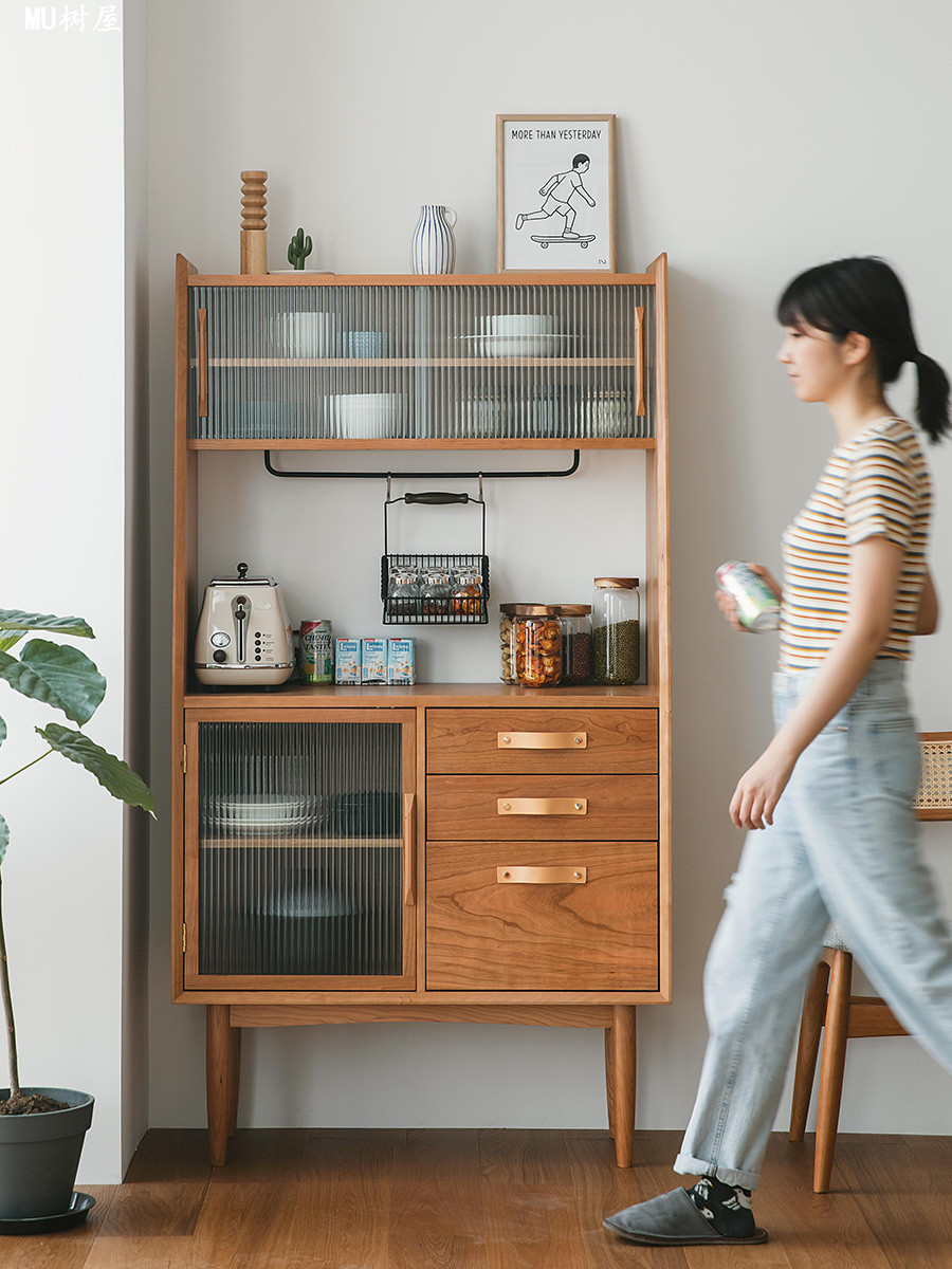 kệ gỗ để dụng cụ nhà bếp , phong cách xưa (4)