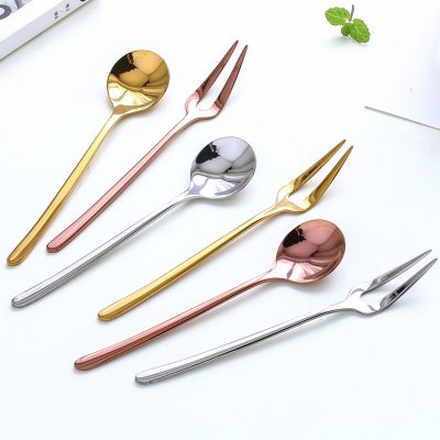 Nĩa thìa bằng thép không gỉ 304 , phong cách Châu Âu.