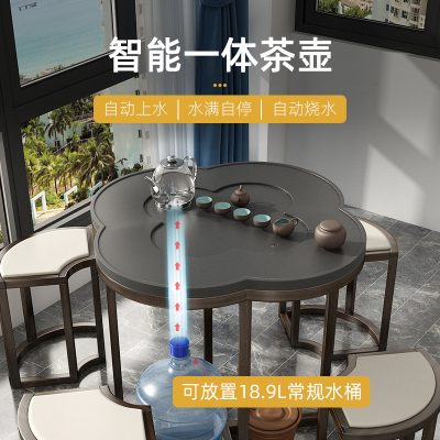 Bàn trà hình hoa mai nhập khẩu.