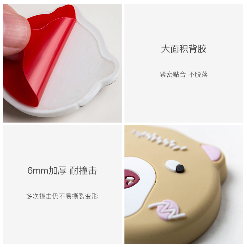 miếng dán chống va đập cửa tủ, tay nắm cửa hình con vật dth (1)