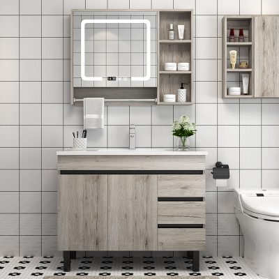 Tủ kệ để đồ thông minh đặt trong nhà tắm, wc. Đơn giản, sang trọng.