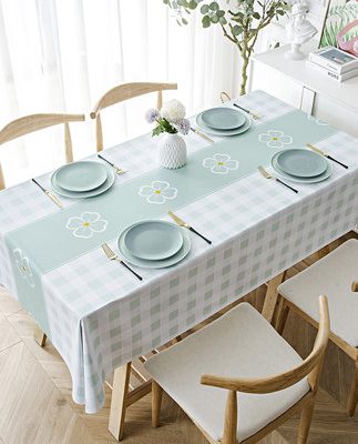 Khăn trải bàn không thấm nước, chống bong tróc và chống thấm dầu khăn trải bàn dùng một lần hình chữ nhật 2022 mới bàn cà phê trong gió khăn trải bàn PVC