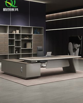 Qinlang mới ông chủ bàn chủ tịch bầu không khí hiện đại đơn giản bàn giám đốc điều hành bàn ghế kết hợp phòng ông chủ