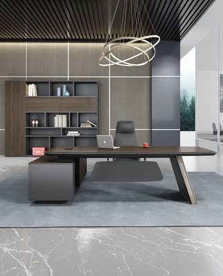 Dark Boss Bàn Ghế Bàn Giám đốc Đơn giản Hiện đại Bàn văn phòng Nội thất thương mại Bộ bàn giám sát