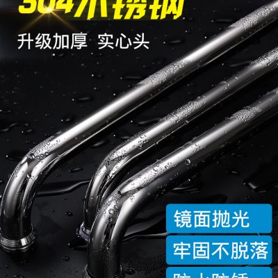 Tay nắm cửa kính phòng tắm tay nắm cửa phòng tắm bằng thép không gỉ 304 tay nắm cửa phòng tắm cửa trượt 440 lỗ tay nắm khoảng cách