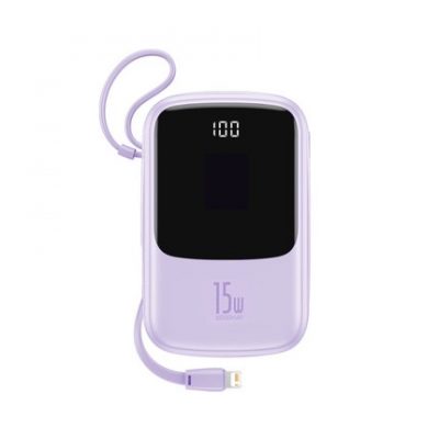 Baseus Power Bank 10000 mAh dự phòng điện thoại di động nhỏ và di động với dòng riêng phù hợp với Apple Huawei