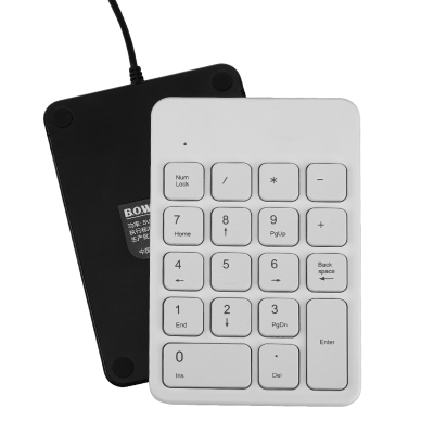 BOW Máy tính xách tay Hangshi không dây Bàn phím số Bên ngoài Bluetooth Bàn phím nhỏ Có dây Tài chính Kế toán