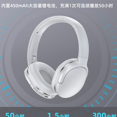 Tai nghe bluetooth Baseus d02pro đeo đầu điện thoại di động không dây máy tính tai nghe phổ thông game thể thao nghe nhạc chống ồn tai nghe bluetooth bao trọn tai cho Apple Huawei Xiaomi thời lượng pin siêu dài